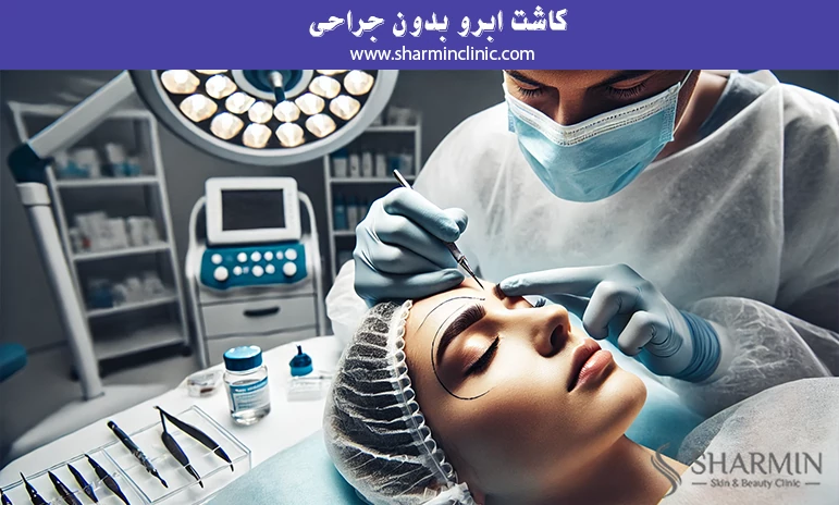 کاشت ابرو بدون جراحی