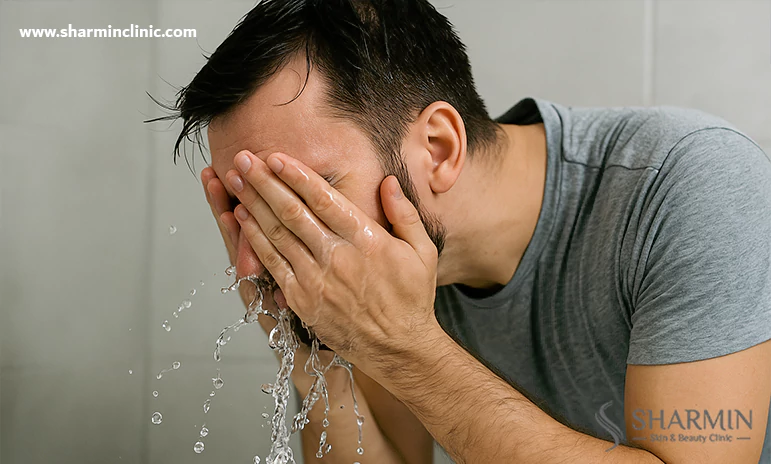 نحوه صحیح شستن صورت بعد از تزریق ژل